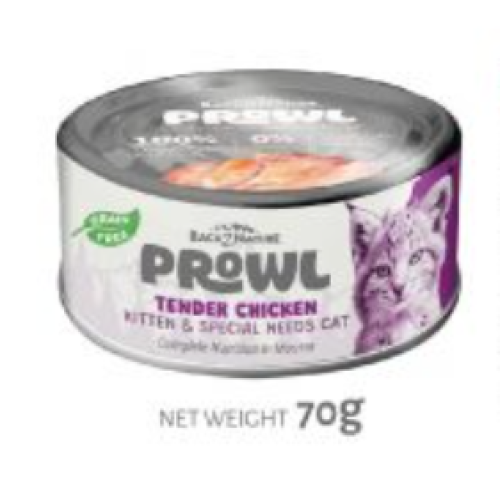 Back2Nature 75g Prowl #CP009 Kitten & Special Needs Cat ((Tender Chicken)) in Mousse Grain Free 嫩滑雞肉貓罐 幼貓慕絲 無穀物主食罐 75克